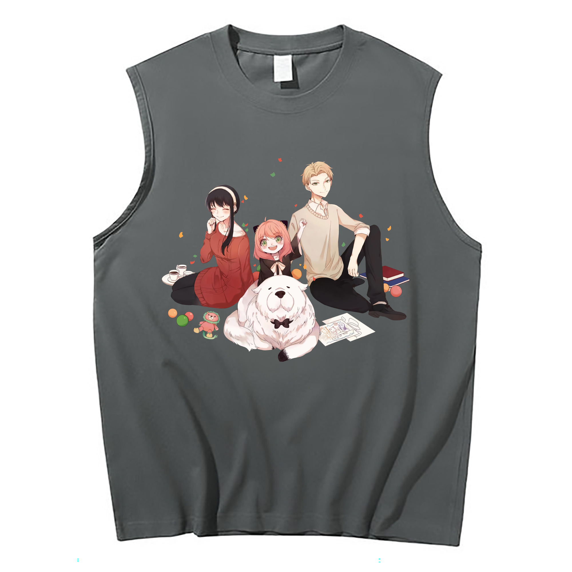 （画像用） SPY×FAMILY间谍家家酒 コットン100％タンクトップ（フロントプリント）